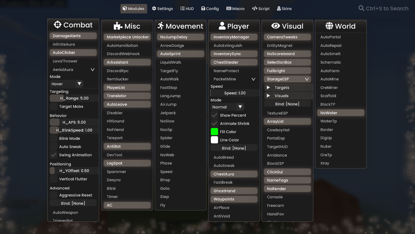 Hercule ClickGUI